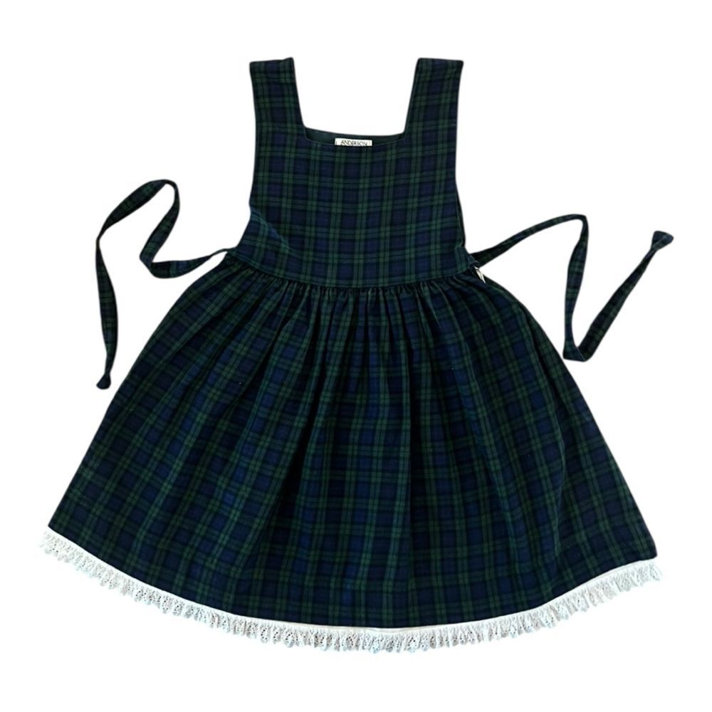Anderson Innes Plaid Tartan Dress | Size 6 Girls | Made in Scotland